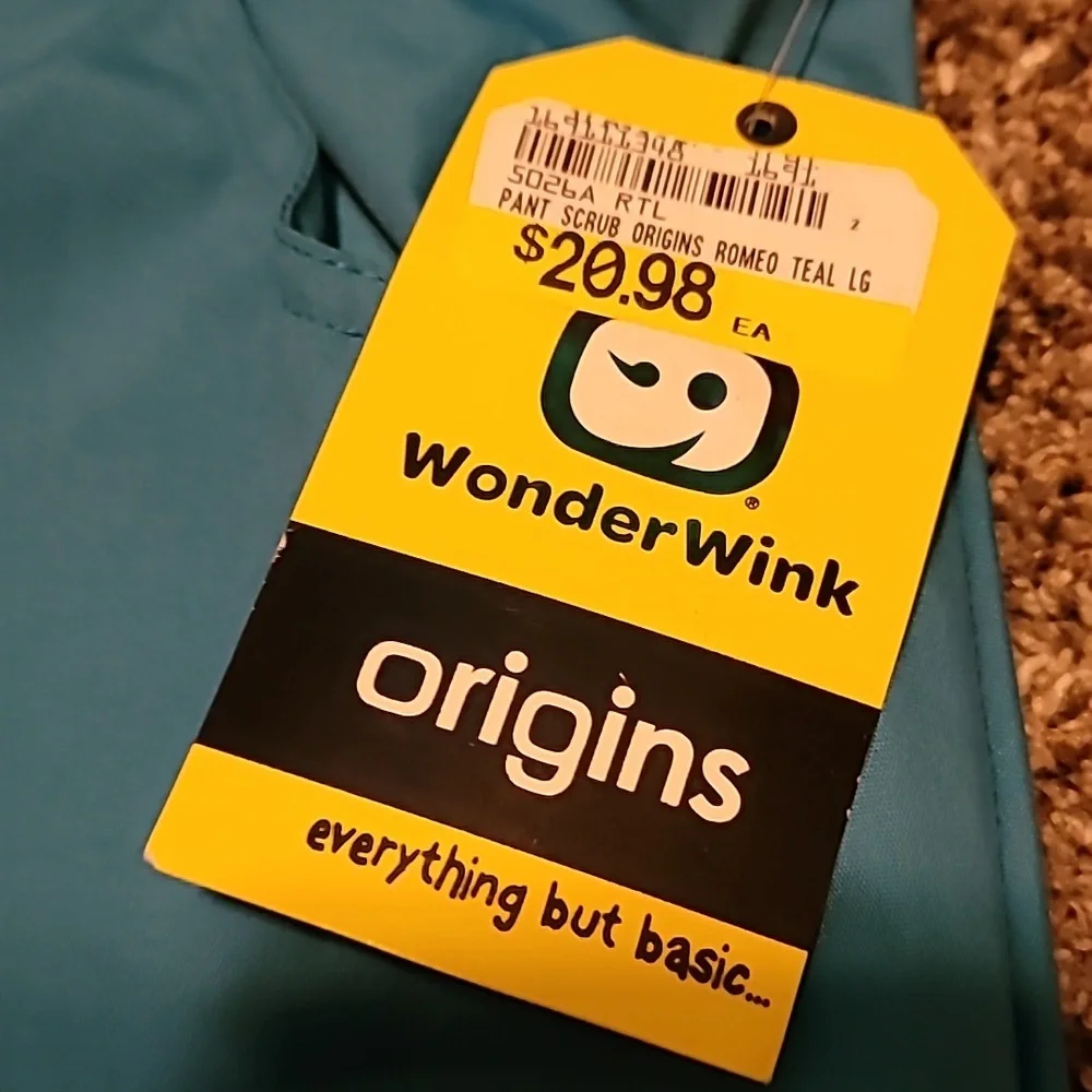 WonderWink Womens Blue Scrubs Pants. NWT - Picture 4 of 4